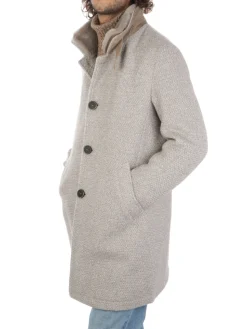 Gimo's | Cappotto Uomo in Lana Honeycomb><noscript><img width=