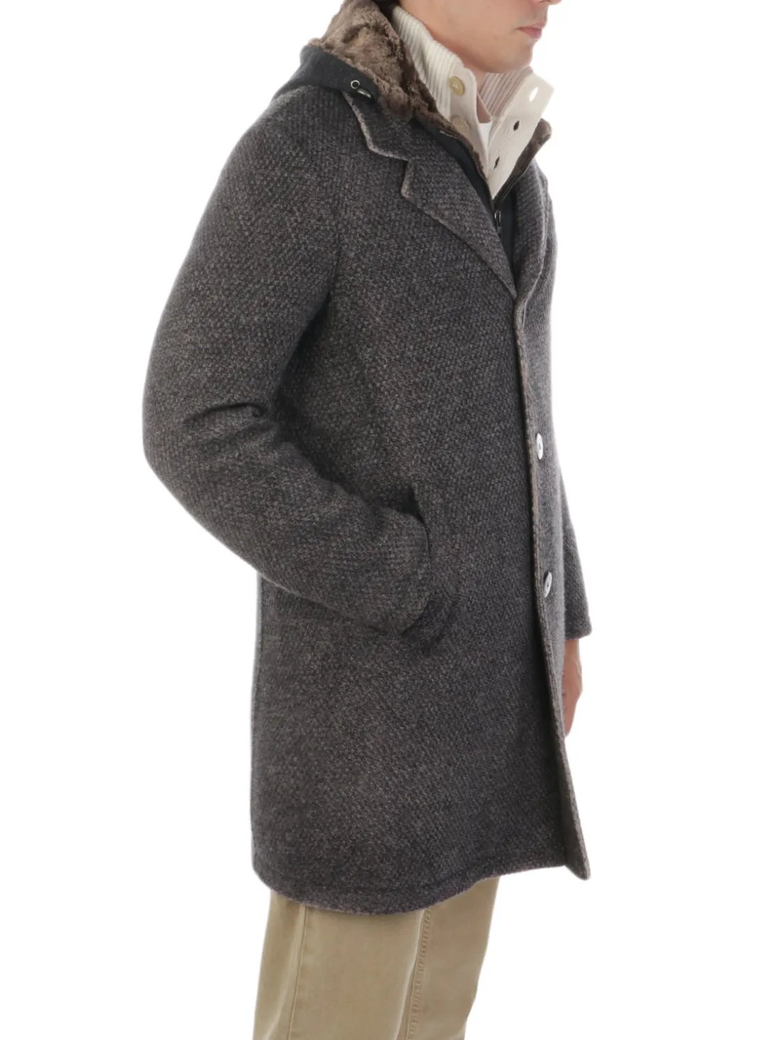 Gimo's | Cappotto Uomo in Lana e Alpaca>Uomo Cappotti E Trench