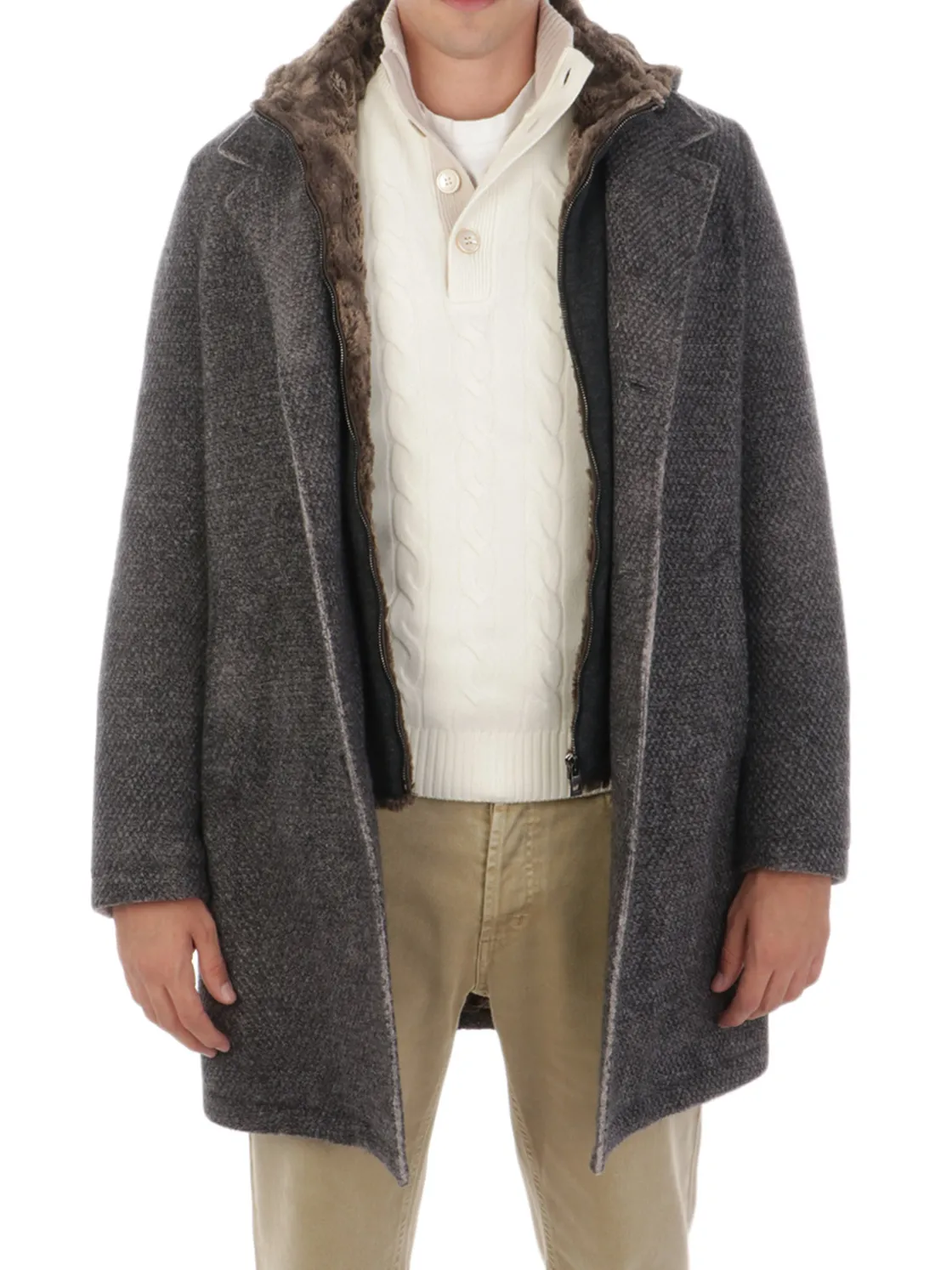 Gimo's | Cappotto Uomo in Lana e Alpaca>Uomo Cappotti E Trench