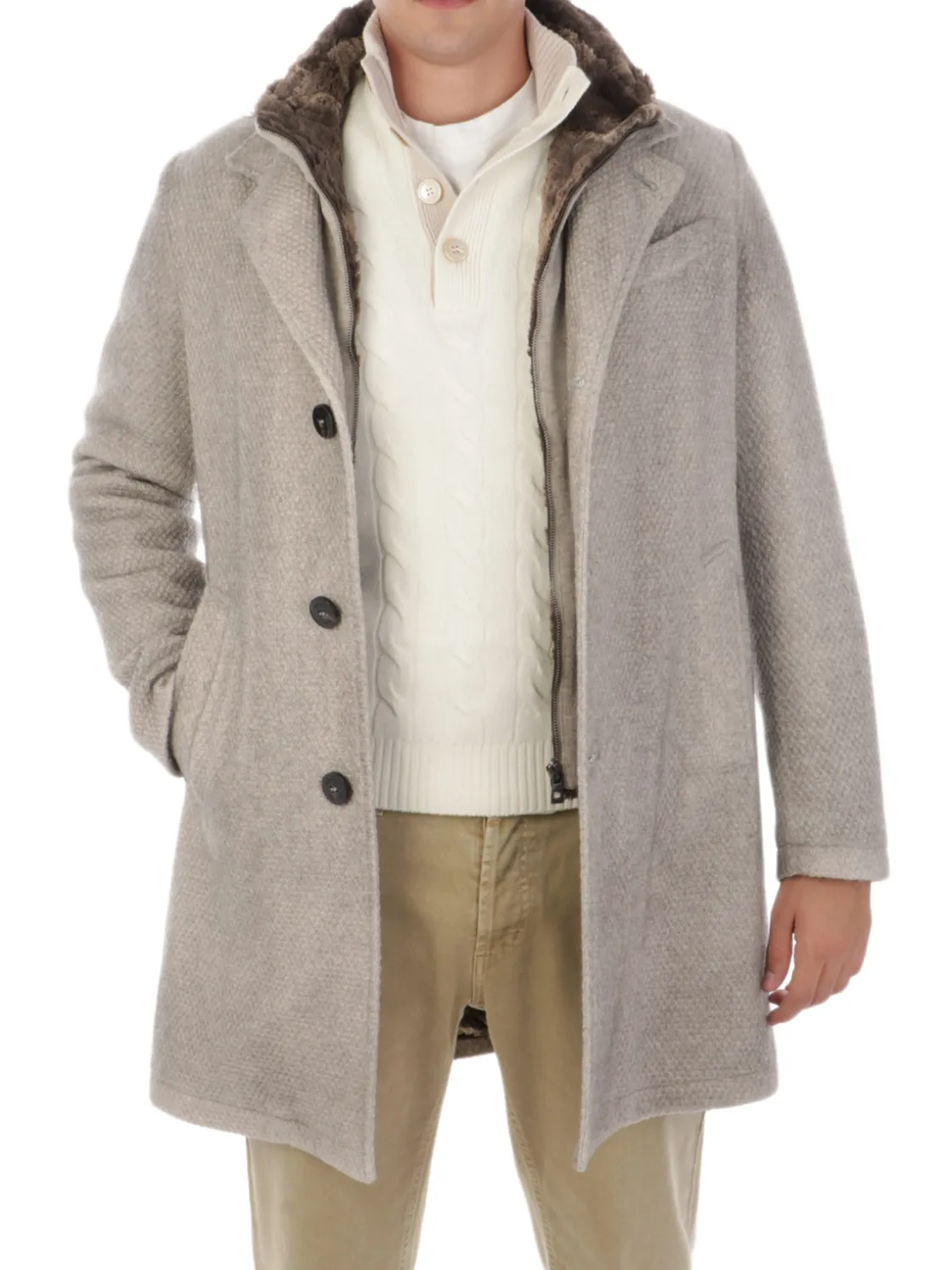 Gimo's | Cappotto Uomo in Lana e Alpaca>Uomo Cappotti E Trench