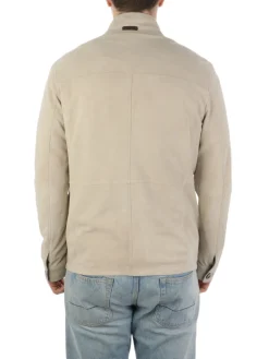 Gimo's | Field Jacket Uomo in Pelle Scamosciata>Uomo Giubbotti E Piumini