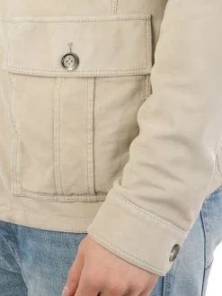 Gimo's | Field Jacket Uomo in Pelle Scamosciata><noscript><img width=