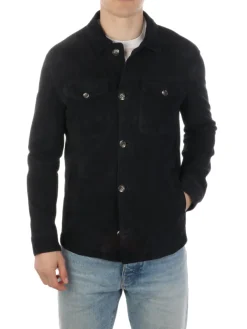 Gimo's | Giubbotto Uomo in Pelle Scamosciata><noscript><img width=
