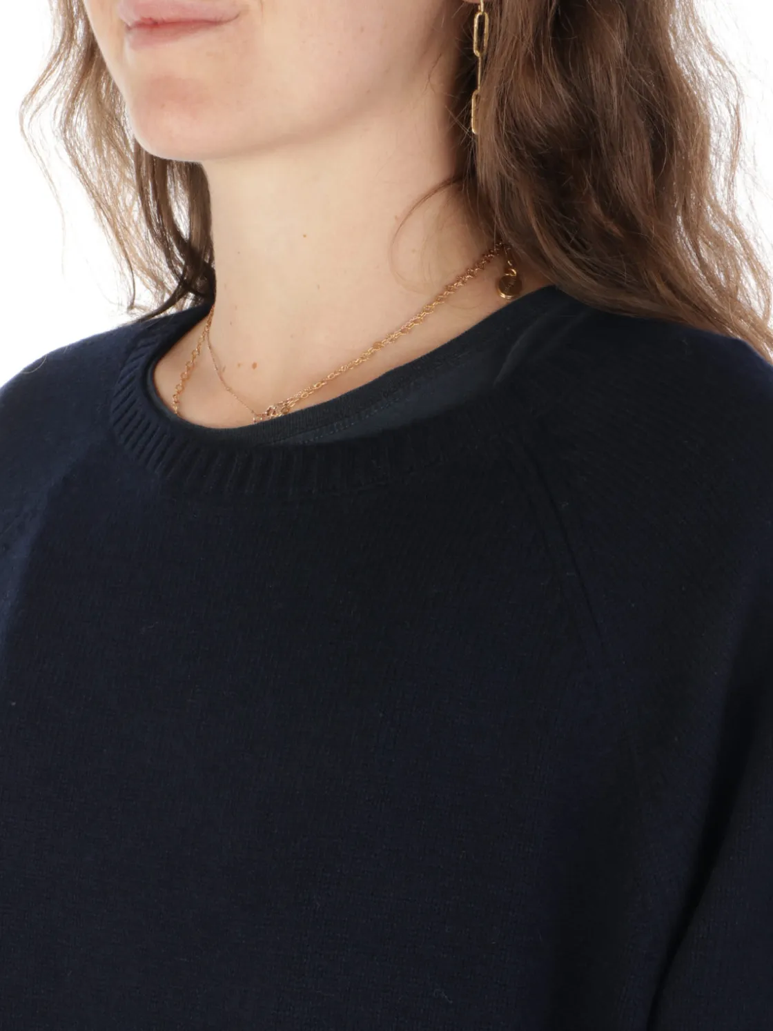 Gran Sasso | Girocollo Donna in Lana e Cashmere>Donna Maglie