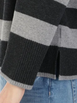 Incontro7 INCONTRO 7 | Dolcevita Donna a Righe in Lana e Cashmere><noscript><img width=