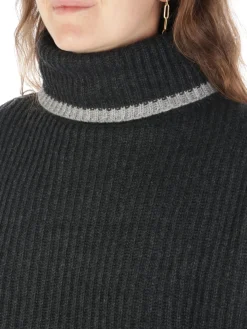 Incontro7 INCONTRO 7 | Dolcevita Donna a Coste in Lana e Cashmere><noscript><img width=