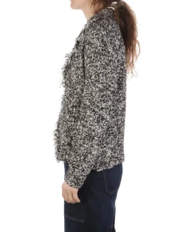 Kangra | Blazer Donna Punto Tramato con Frange>Donna Blazer E Giacche