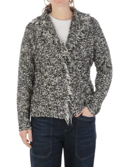 Kangra | Blazer Donna Punto Tramato con Frange><noscript><img width=