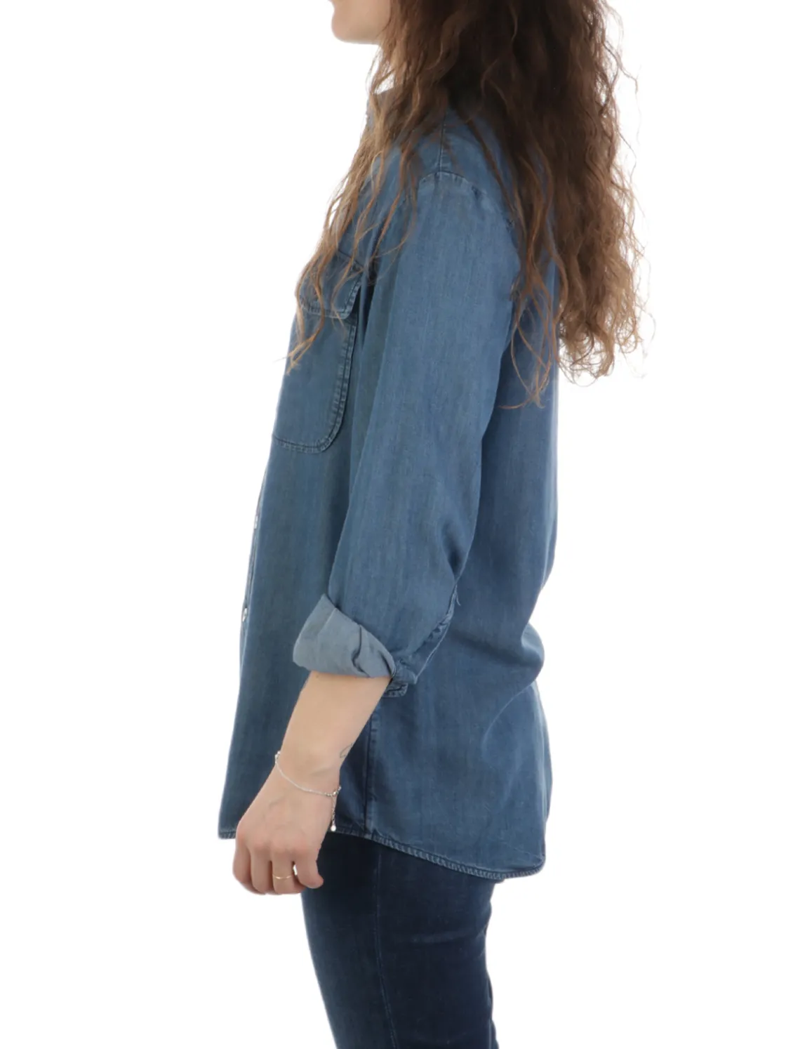 Kiltie | Camicia Donna Soleil in Denim>Donna Camicie