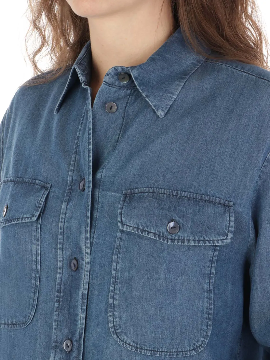 Kiltie | Camicia Donna Soleil in Denim>Donna Camicie