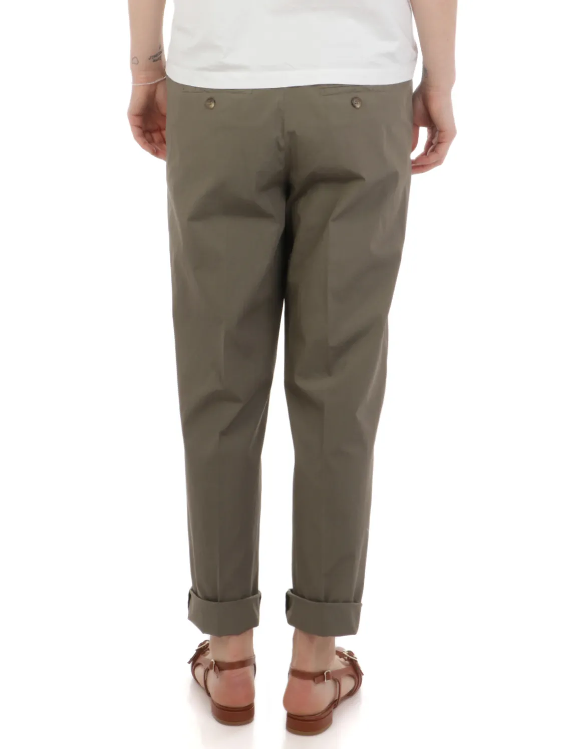 Kiltie | Pantaloni Donna George in Cotone>Donna Pantaloni
