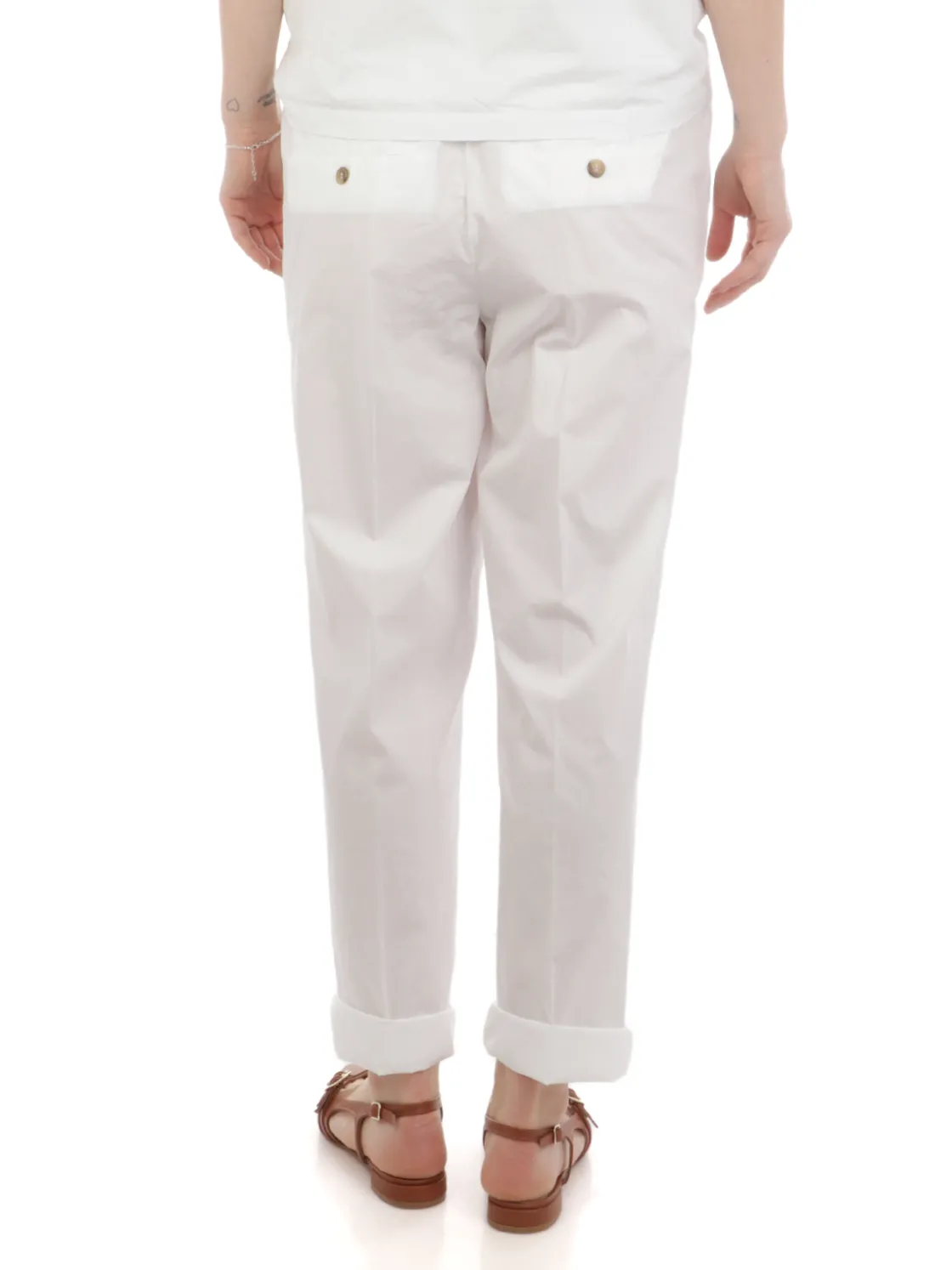 Kiltie | Pantaloni Donna George in Cotone>Donna Pantaloni