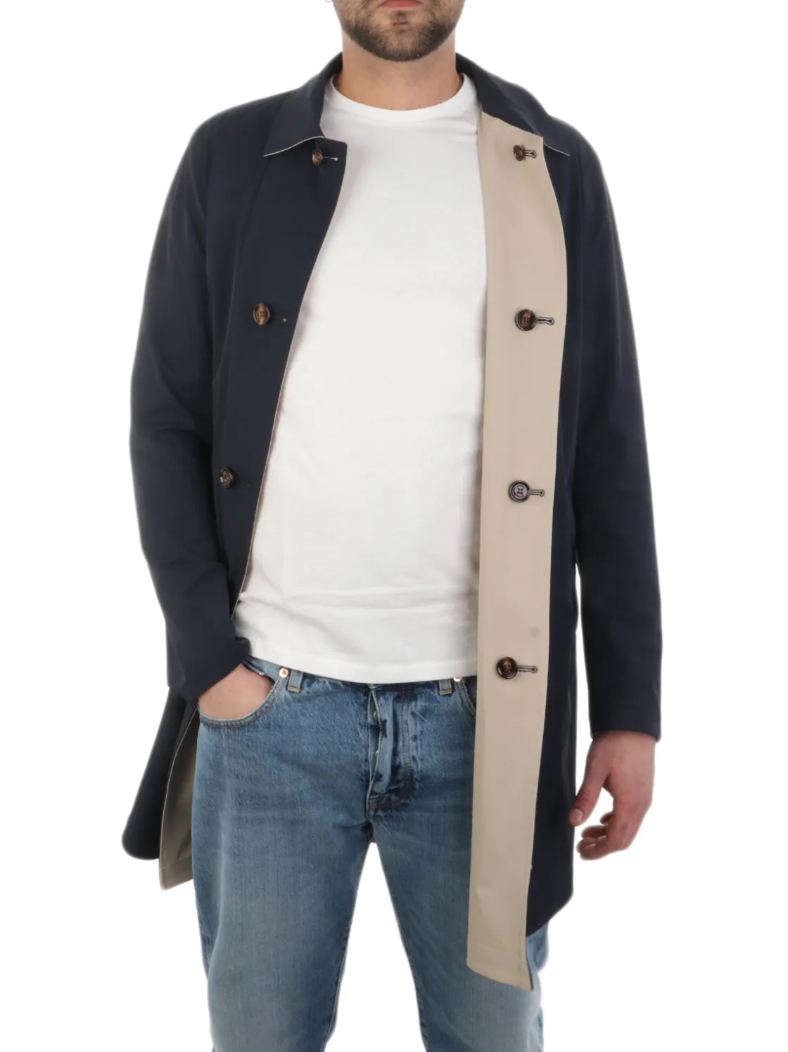 Kired | Cappotto Uomo Ben Reversibile>Uomo Cappotti E Trench