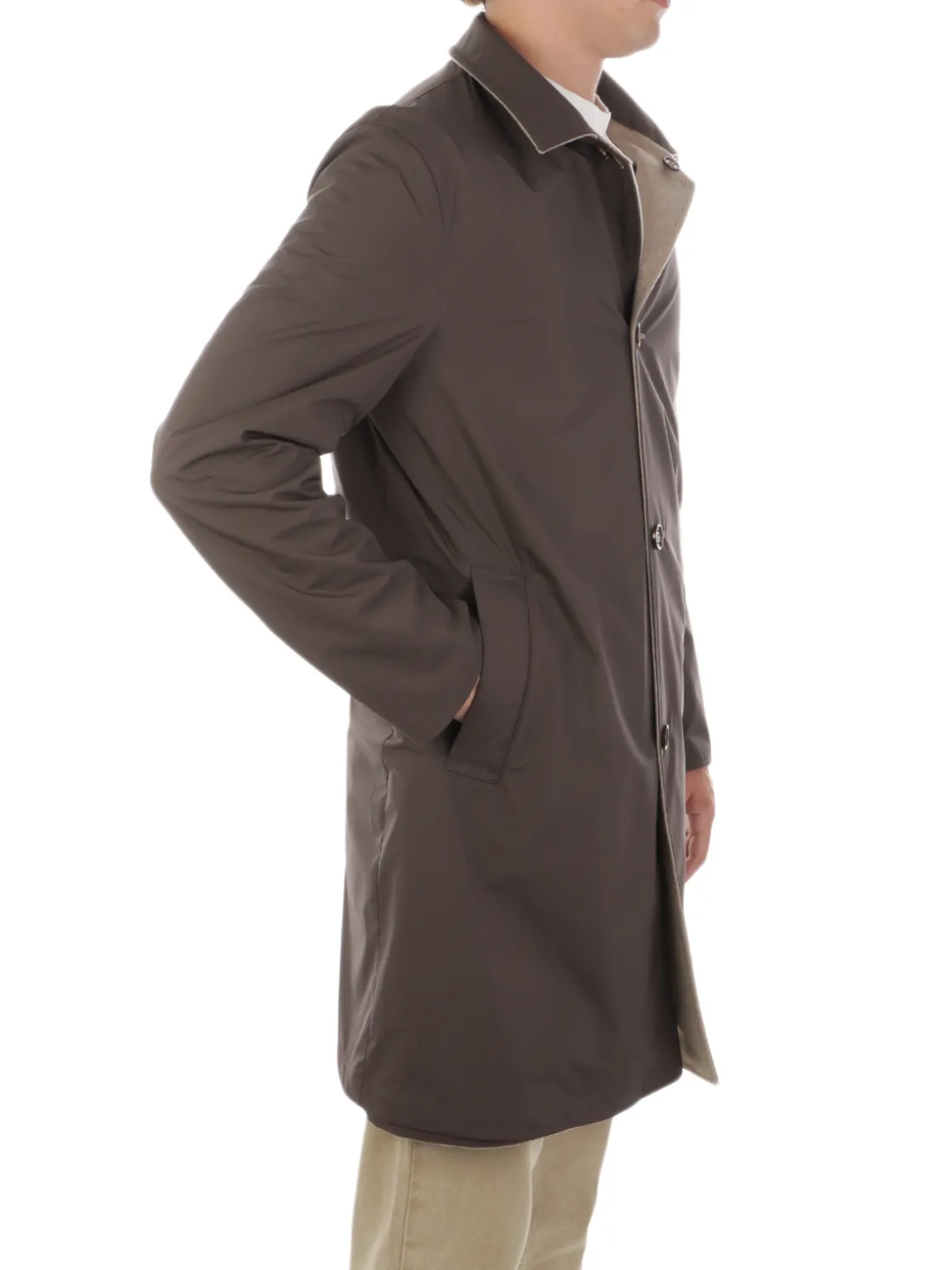 Kired | Soprabito Uomo Reversibile in Cashmere>Uomo Cappotti E Trench