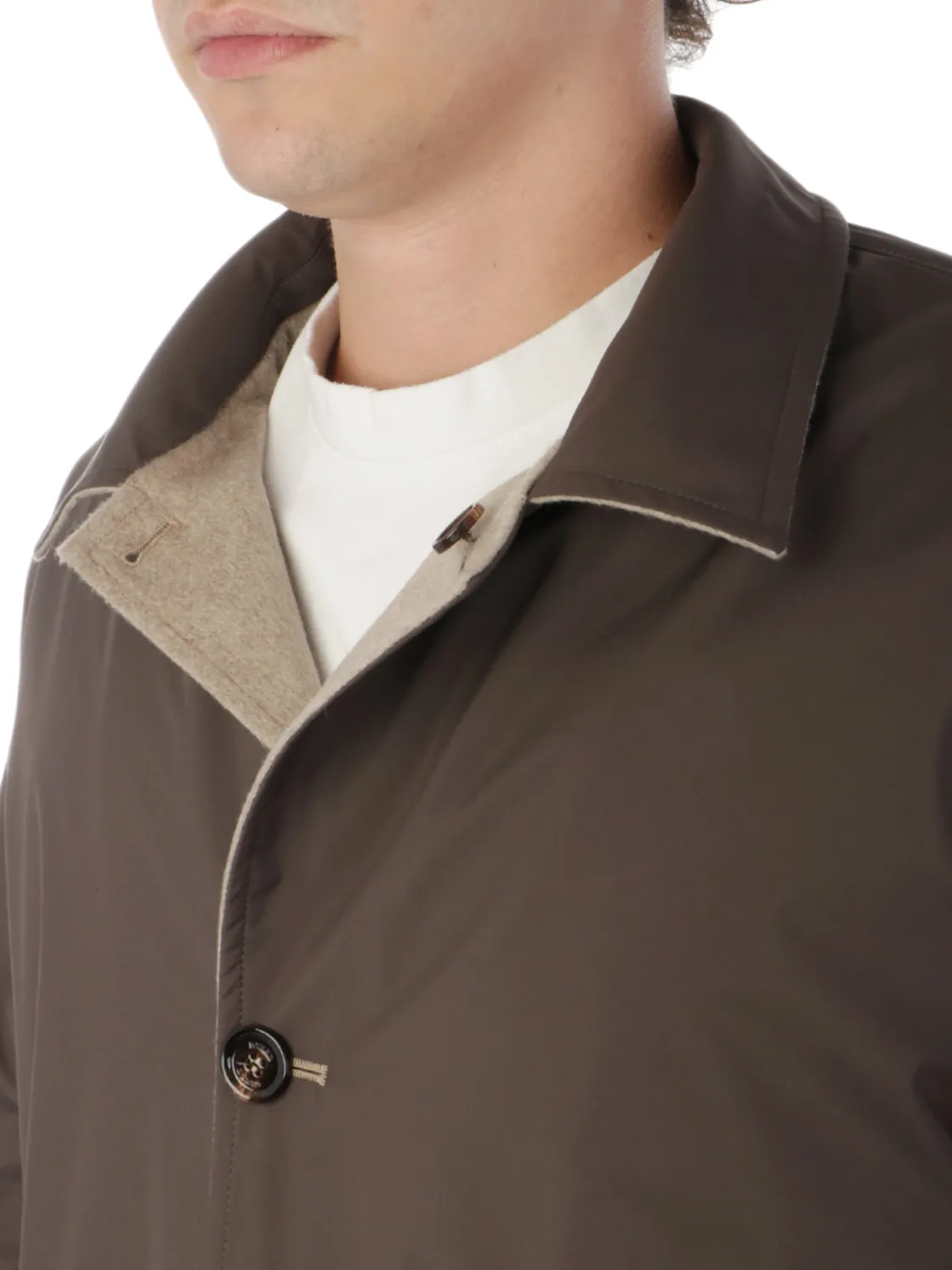 Kired | Soprabito Uomo Reversibile in Cashmere>Uomo Cappotti E Trench