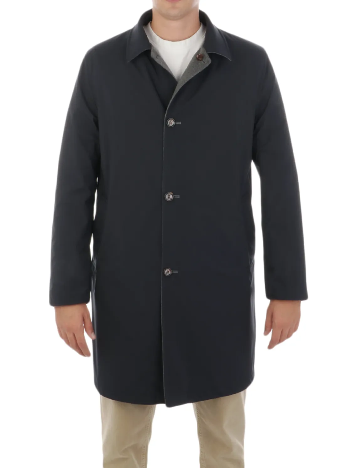 Kired | Soprabito Uomo Reversibile in Cashmere>Uomo Cappotti E Trench