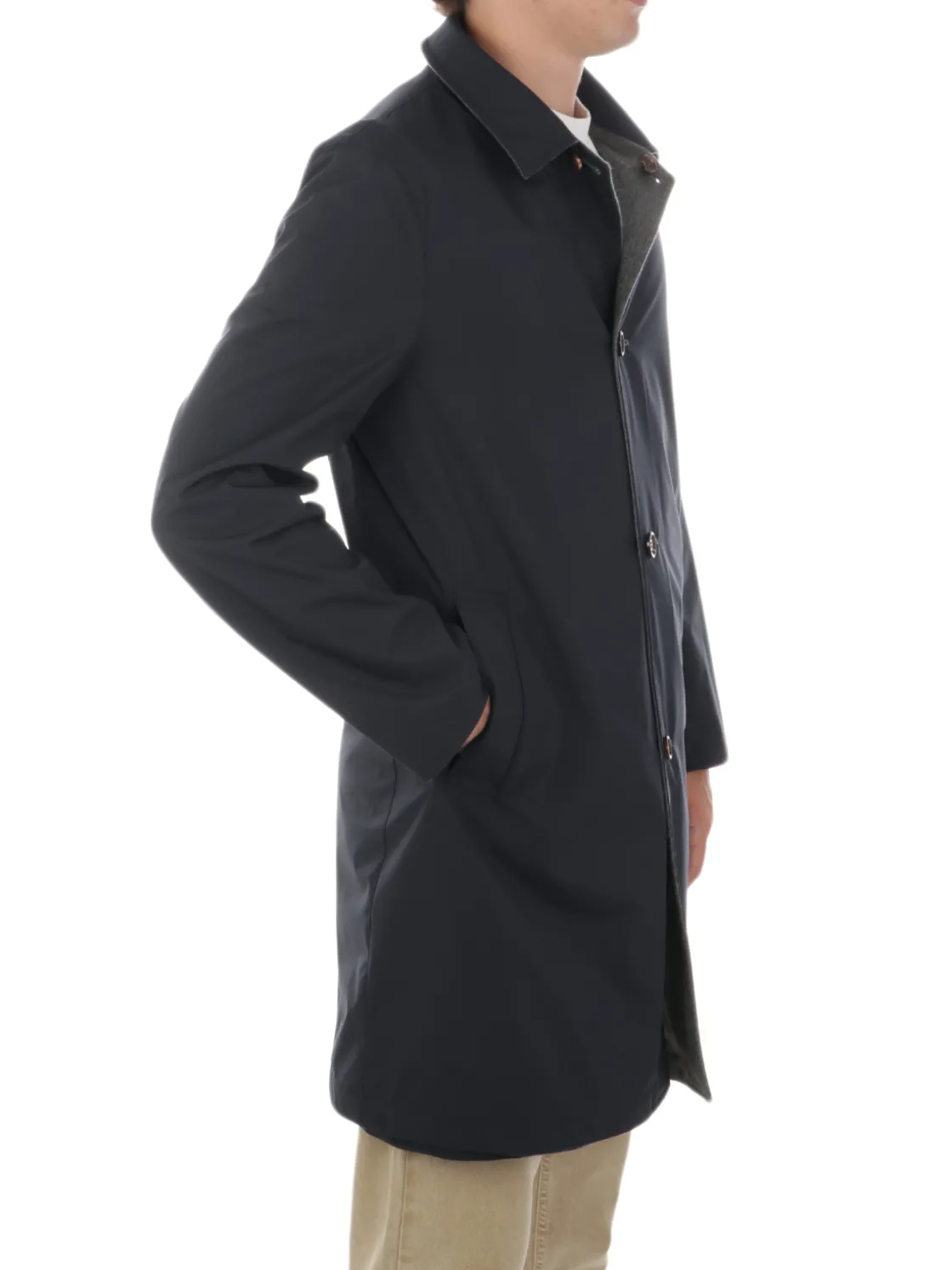 Kired | Soprabito Uomo Reversibile in Cashmere>Uomo Cappotti E Trench