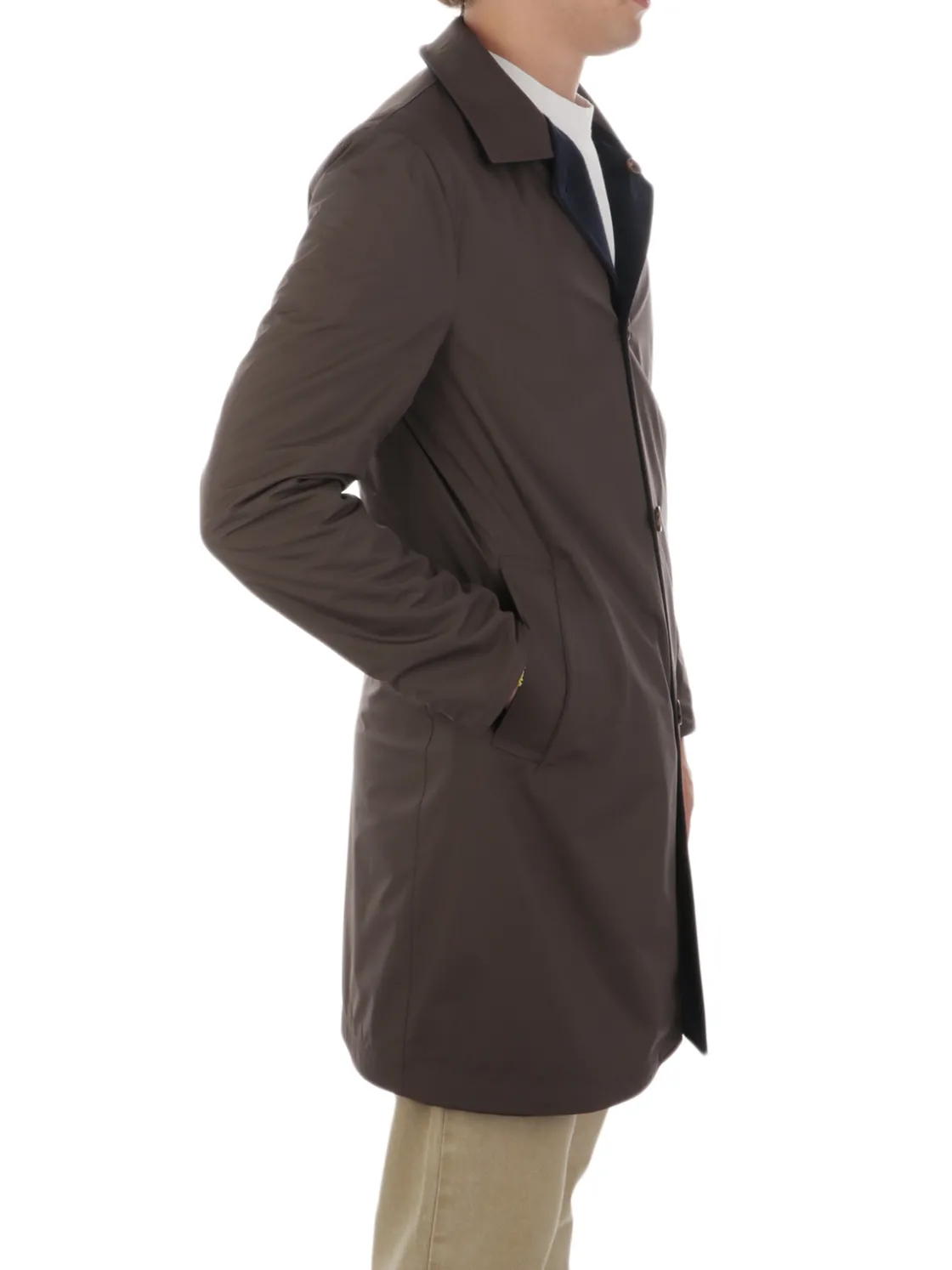 Kired | Soprabito Uomo Reversibile in Cashmere>Uomo Cappotti E Trench