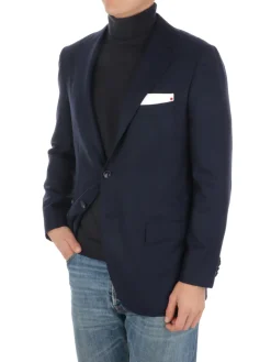 Kiton | Giacca Uomo Monopetto in Cashmere>Uomo Blazer E Giacche