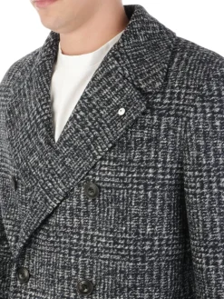 LBM 1911 | Cappotto Uomo Doppiopetto Principe di Galles><noscript><img width=