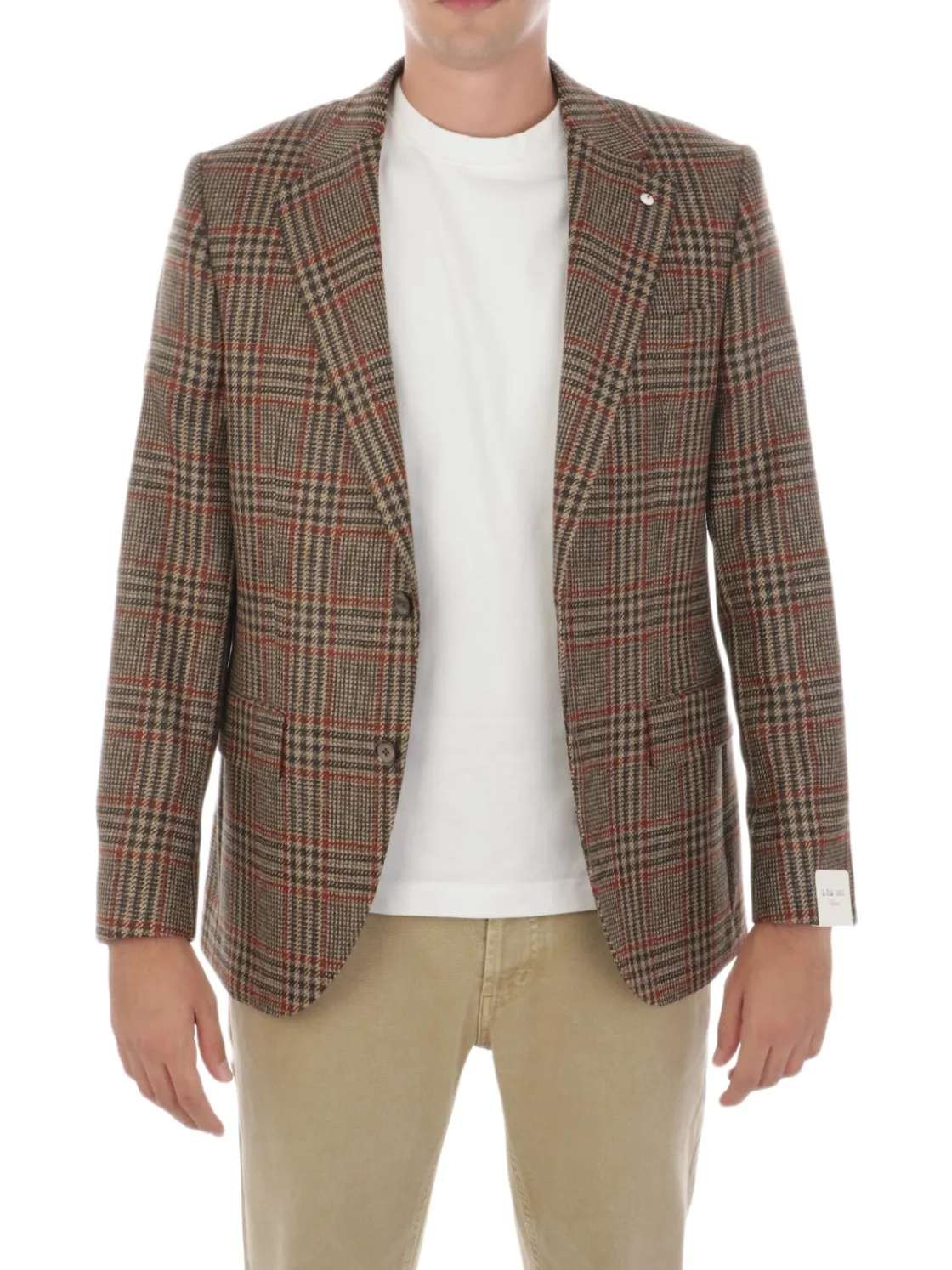 LBM 1911 | Giacca Uomo in Lana Principe di Galles>Uomo Blazer E Giacche