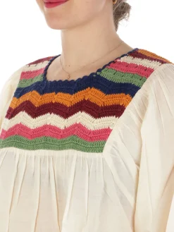 Leon & Harper | Blusa Donna Criq Crochet><noscript><img width=