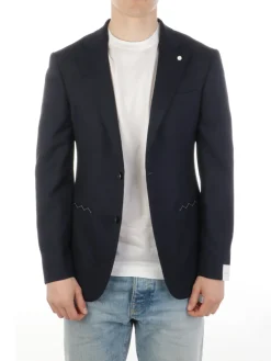 Luigi Bianchi Mantova | Giacca Sartoriale Uomo in Lana Stretch><noscript><img width=