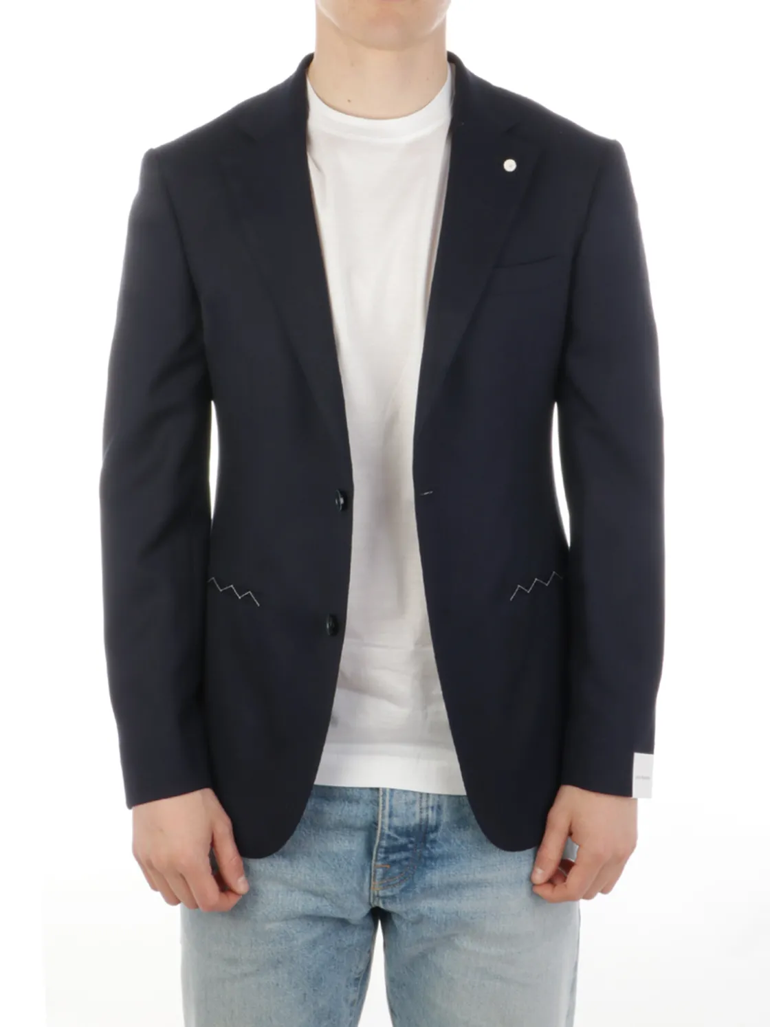 Luigi Bianchi Mantova | Giacca Sartoriale Uomo in Lana Stretch>Uomo Blazer E Giacche