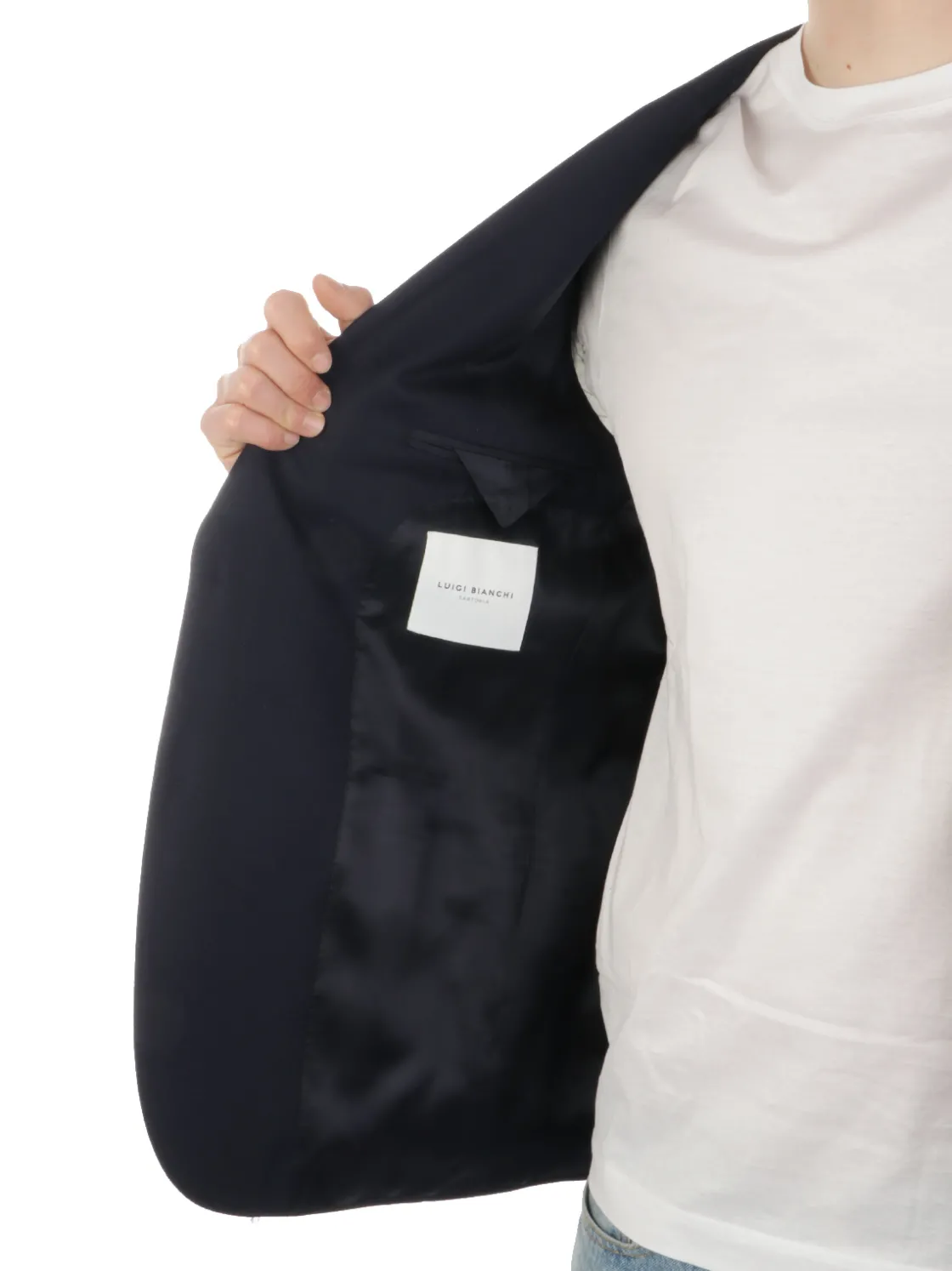 Luigi Bianchi Mantova | Giacca Sartoriale Uomo in Lana Stretch>Uomo Blazer E Giacche