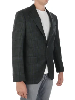 Luigi Bianchi Mantova | Giacca Uomo in Lana Principe di Galles>Uomo Blazer E Giacche