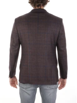 Luigi Bianchi Mantova | Giacca Uomo in Lana Principe di Galles>Uomo Blazer E Giacche