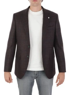 Luigi Bianchi Mantova | Giacca Uomo in Lana Principe di Galles><noscript><img width=