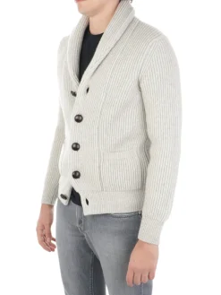 Magazzino Ricambi | Cardigan Sciallato Uomo in Lana e Cashmere>Uomo Maglie