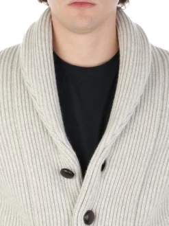 Magazzino Ricambi | Cardigan Sciallato Uomo in Lana e Cashmere><noscript><img width=
