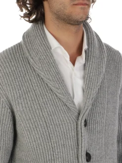 Magazzino Ricambi | Cardigan Sciallato Uomo in Lana e Cashmere><noscript><img width=