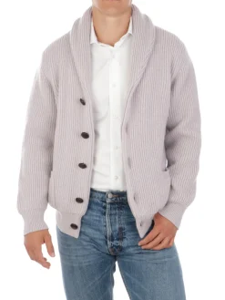Magazzino Ricambi | Cardigan Sciallato Uomo in Lana e Cashmere>Uomo Maglie