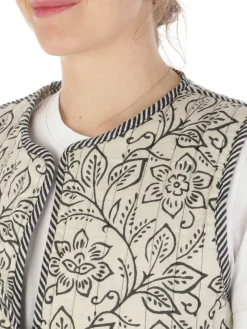 Maison Hotel | Gilet Donna Jasmine Sour in Cotone><noscript><img width=