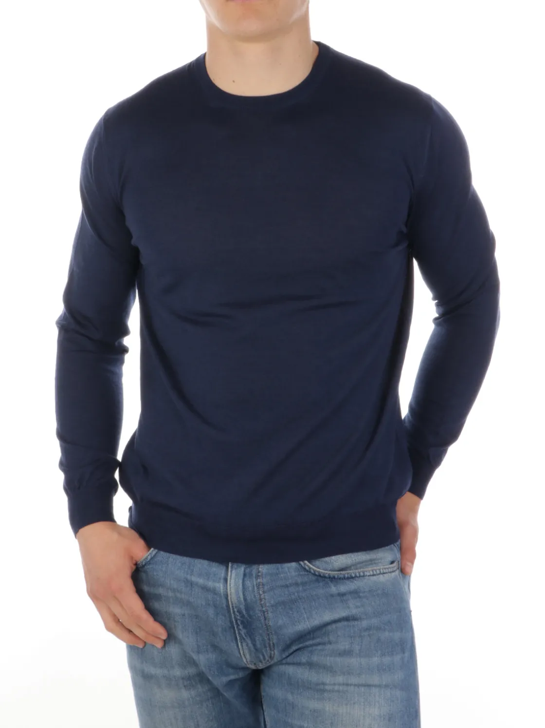 Malo | Girocollo Uomo in Cashmere e Seta>Uomo Maglie