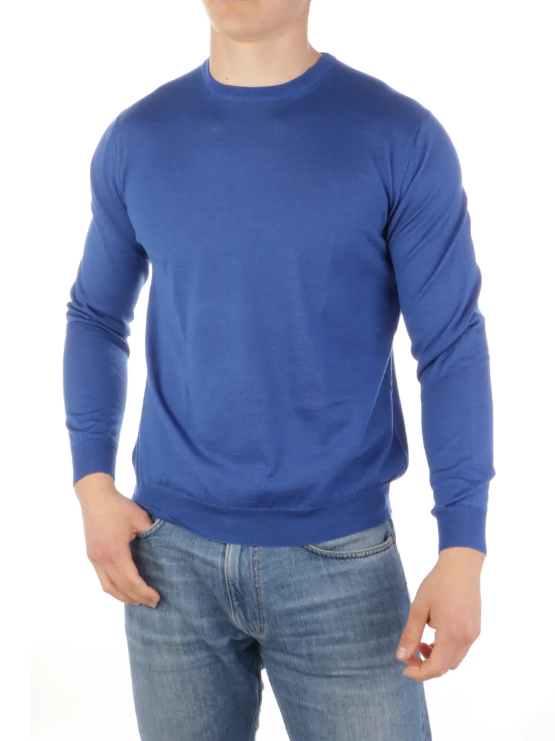 Malo | Girocollo Uomo in Cashmere e Seta>Uomo Maglie