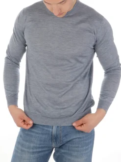 Malo | Girocollo Uomo in Cashmere e Seta>Uomo Maglie