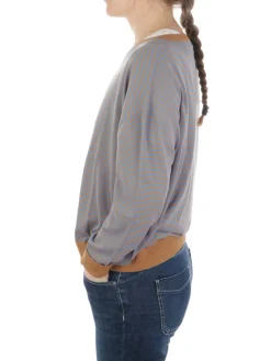 Mia Basic | Maglia Donna Boxy a Righe>Donna Maglie