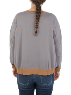 Mia Basic | Maglia Donna Boxy a Righe>Donna Maglie