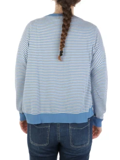 Mia Basic | Maglia Donna Boxy a Righe>Donna Maglie