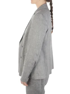 Peserico | Giacca Donna Doppiopetto in Lino>Donna Blazer E Giacche