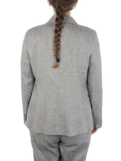 Peserico | Giacca Donna Doppiopetto in Lino>Donna Blazer E Giacche