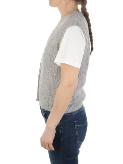Peserico | Gilet Donna Slim in Lino>Donna Gilet