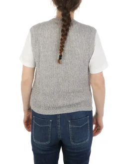 Peserico | Gilet Donna Slim in Lino>Donna Gilet