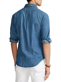 Polo Ralph Lauren | Camicia Uomo in Denim Custom Fit>Uomo Camicie