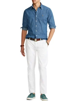 Polo Ralph Lauren | Camicia Uomo in Denim Custom Fit><noscript><img width=