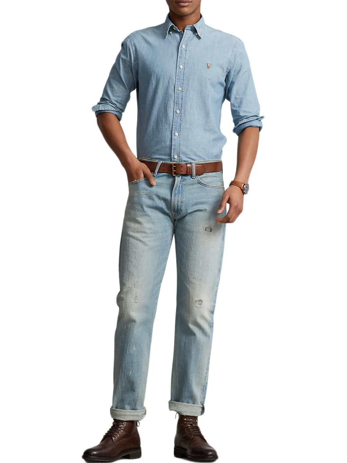 Polo Ralph Lauren | Custom Fit Chambray Shirt>Uomo Camicie